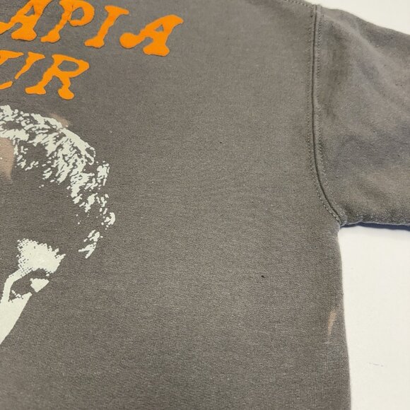 Hoy Fui A Terapia Tour Hoodie Sweatshirt Adult Small 19x23.5 Gray Band - Picture 12 of 15